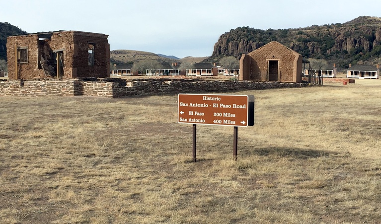 View of the fort from the old road