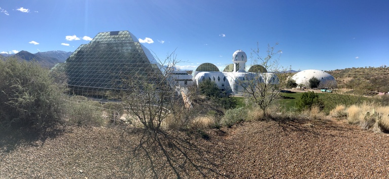 Hillside View of Biosphere 2