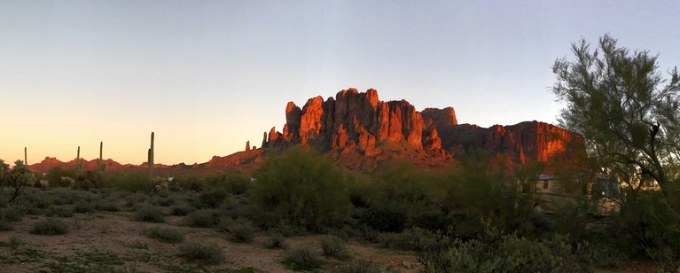 Sunset View from Our Campsite