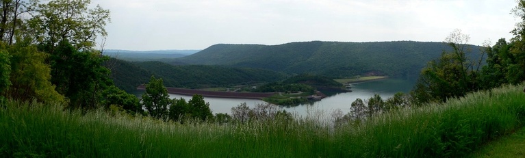 Raystown Dam from Ridenour Overlook