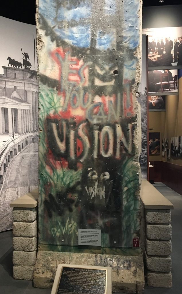 Section of the Berlin Wall Given to Bush Library