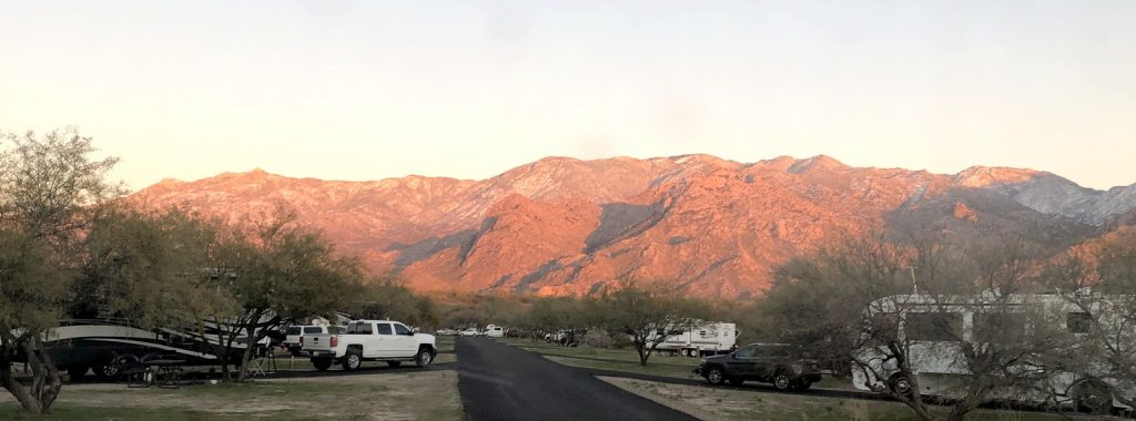 Catalina Mountains at Sunset