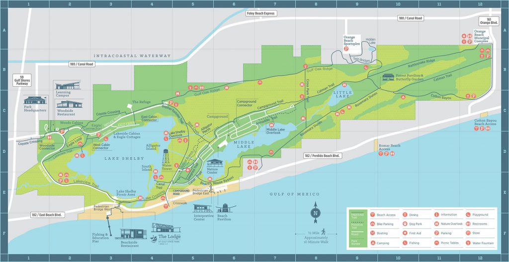 Gulf State Park Trail Map