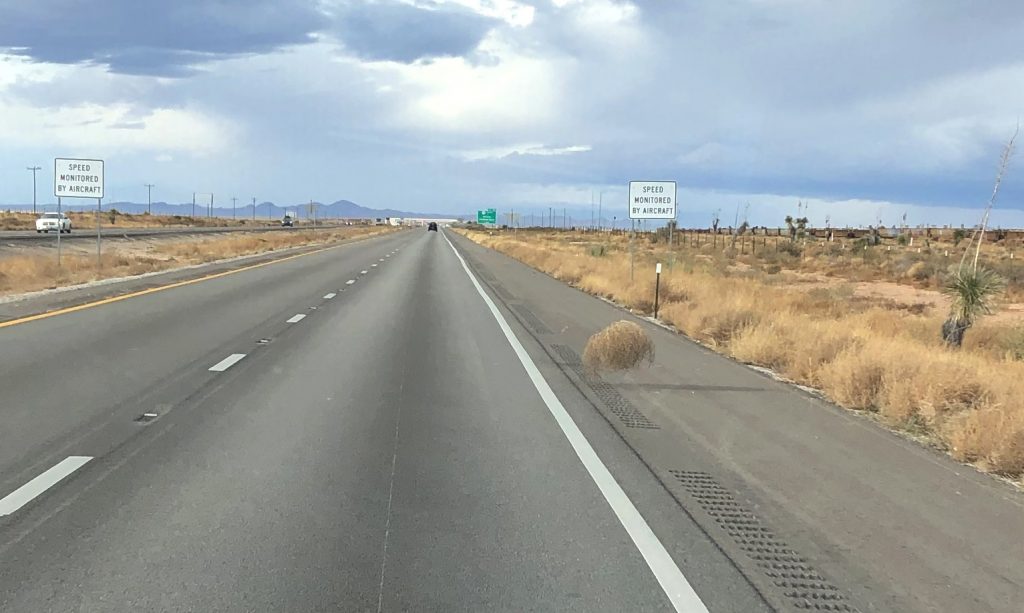 Tumbleweed Bouncing Toward Us